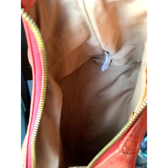 HOBO Astrid Leather Shoulder Bag Orange - Picture 6 of 9